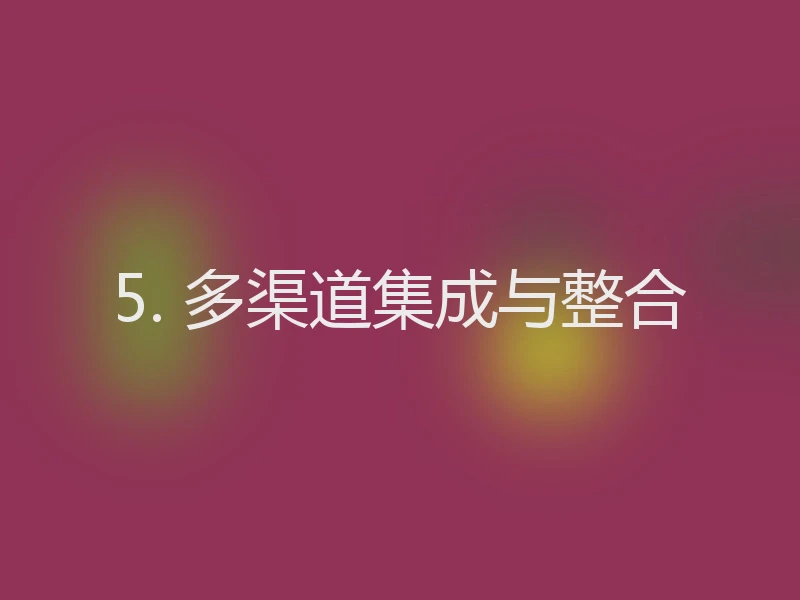 5. 多渠道集成与整合