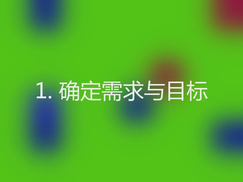 1. 确定需求与目标