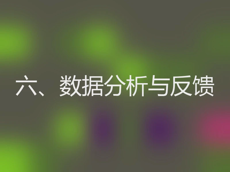 六、数据分析与反馈