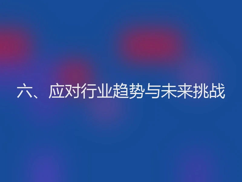 六、应对行业趋势与未来挑战