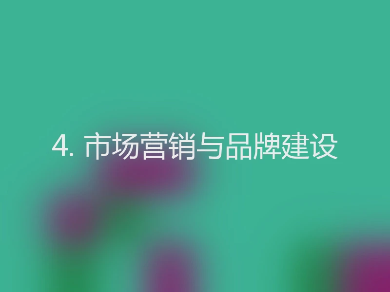4. 市场营销与品牌建设