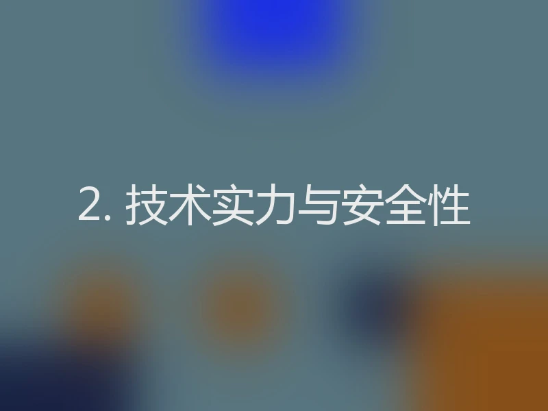 2. 技术实力与安全性