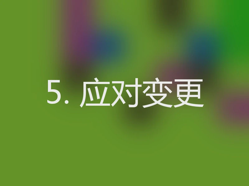 5. 应对变更