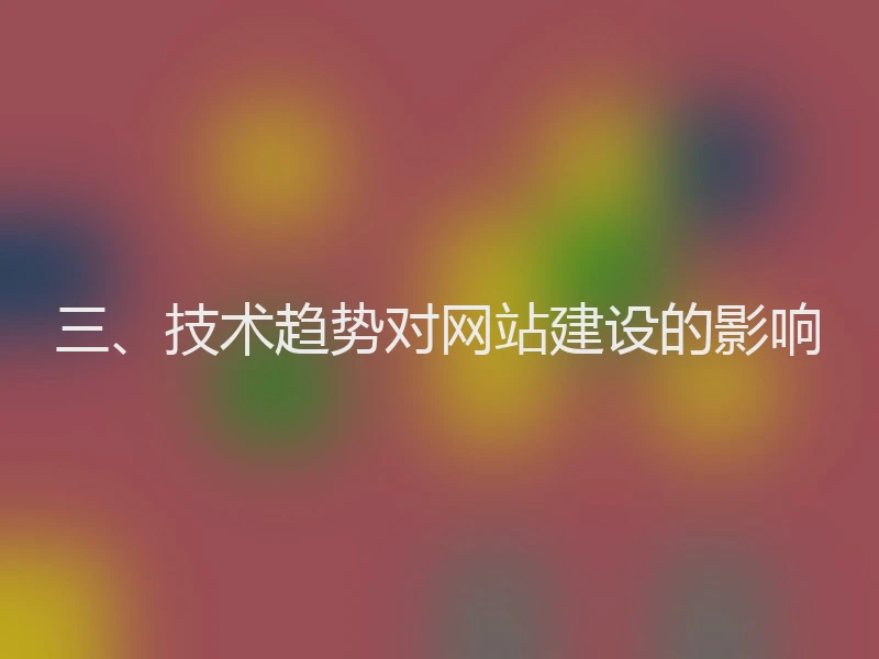 三、技术趋势对网站建设的影响