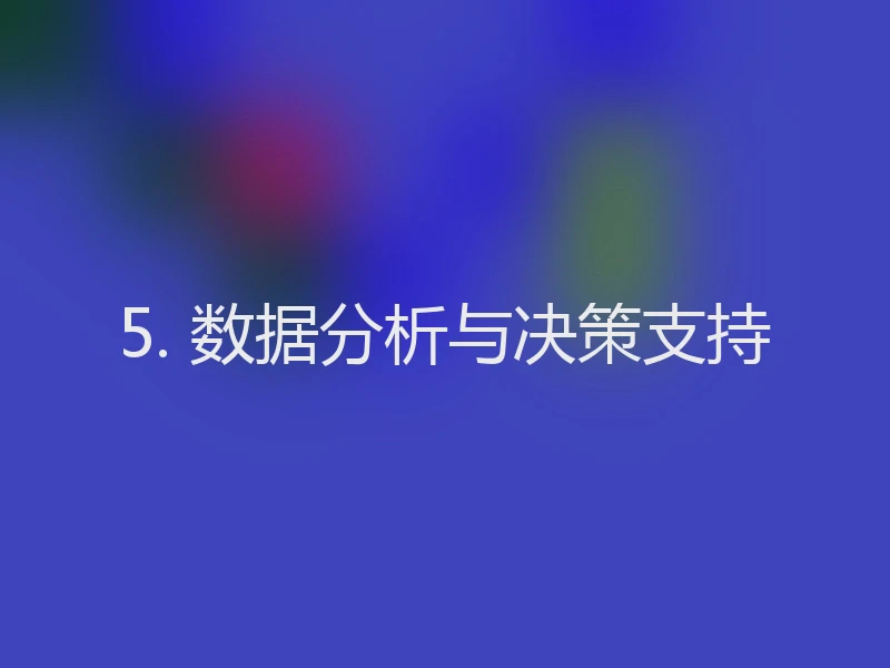 5. 数据分析与决策支持