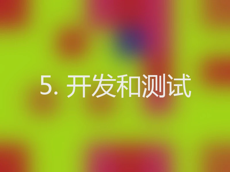 5. 开发和测试
