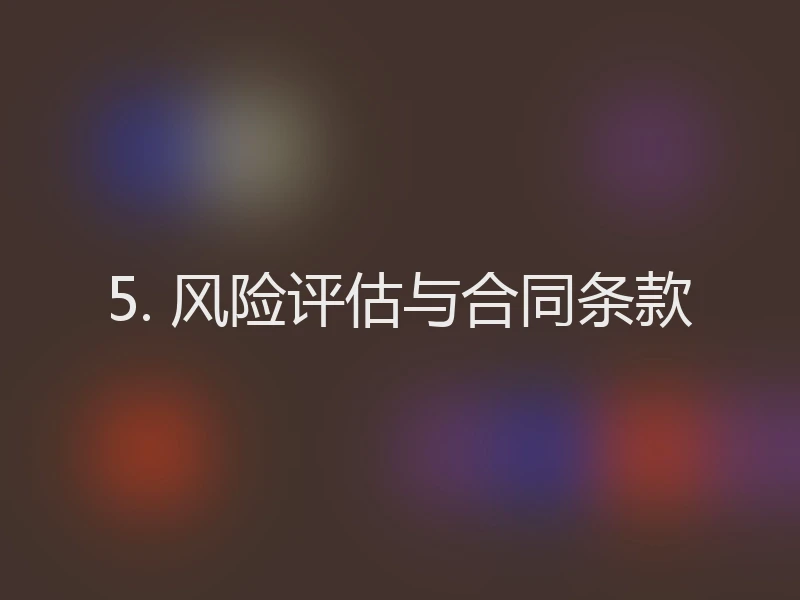 5. 风险评估与合同条款