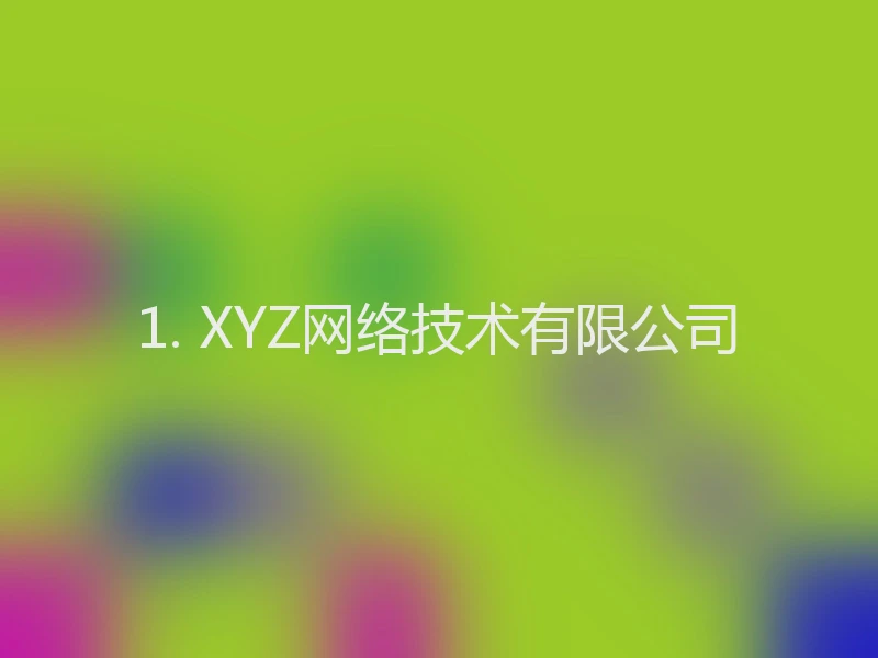 1. XYZ网络技术有限公司