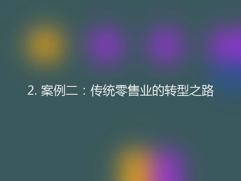 2. 案例二：传统零售业的转型之路