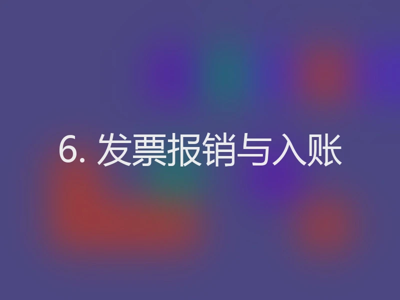 6. 发票报销与入账
