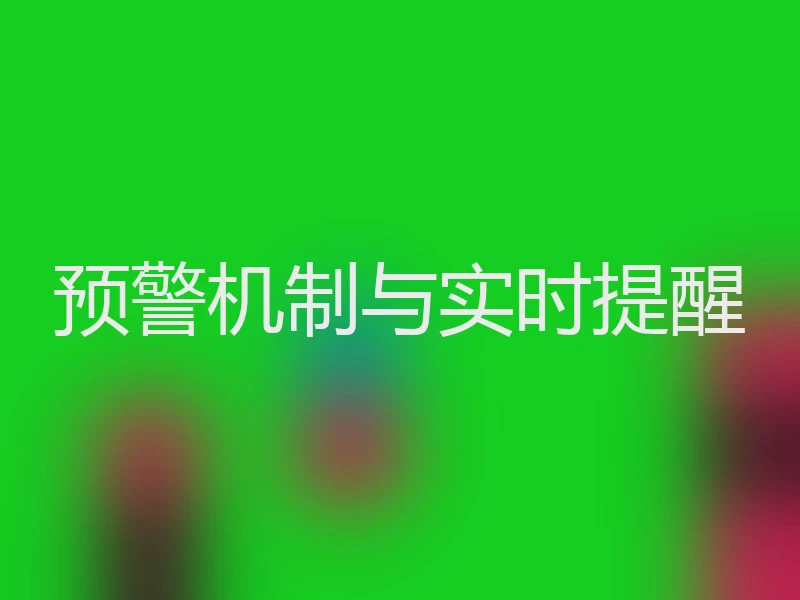预警机制与实时提醒