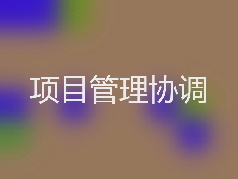 项目管理协调