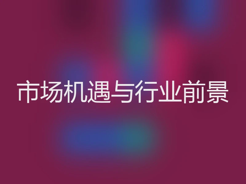 市场机遇与行业前景