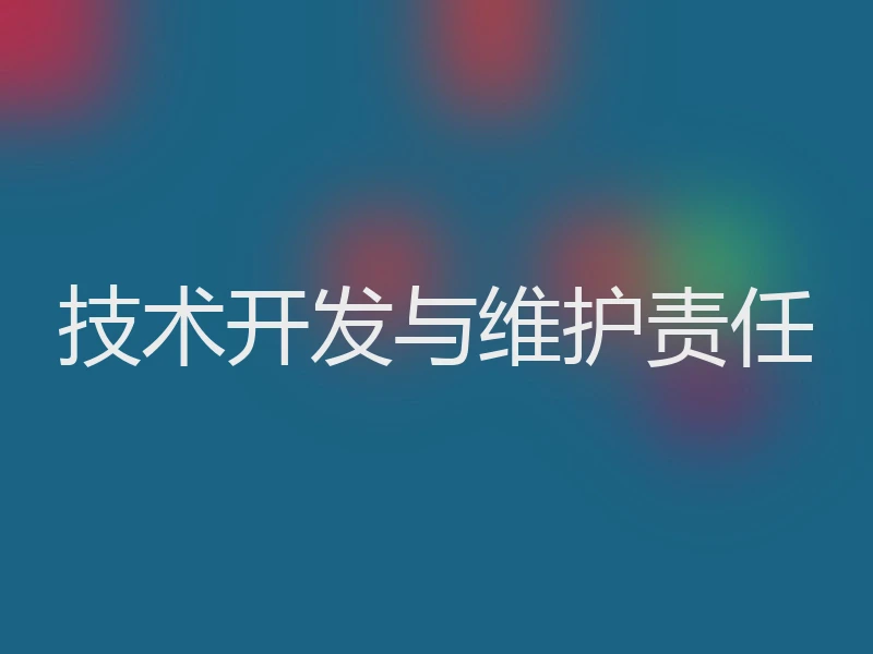 技术开发与维护责任