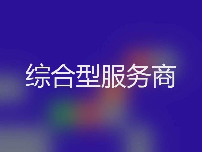 综合型服务商