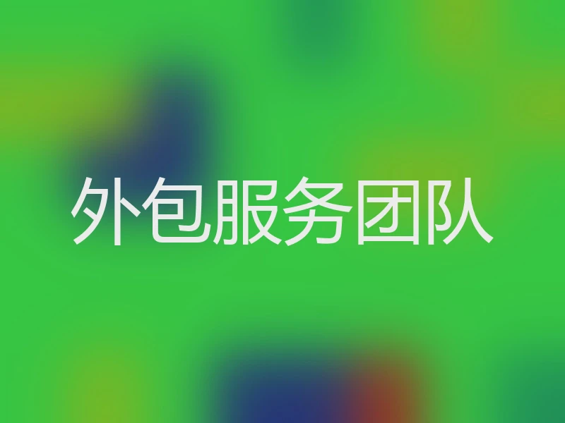 外包服务团队