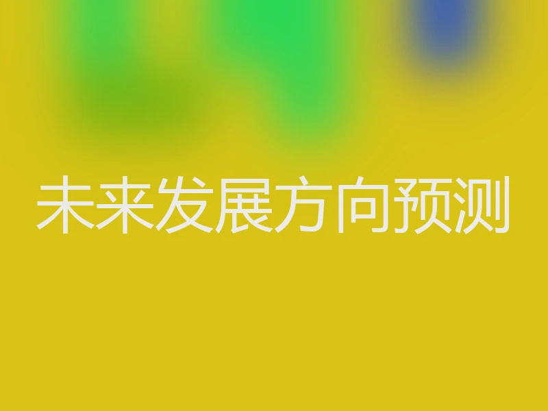 未来发展方向预测
