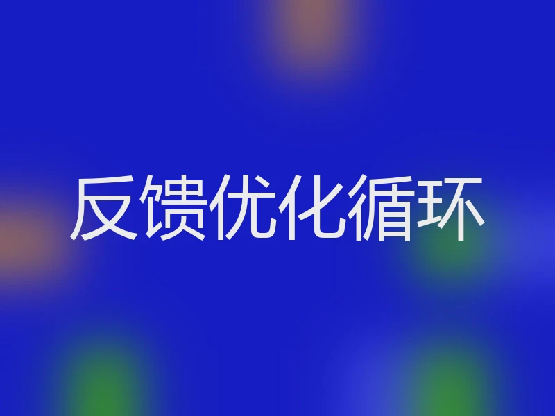 反馈优化循环