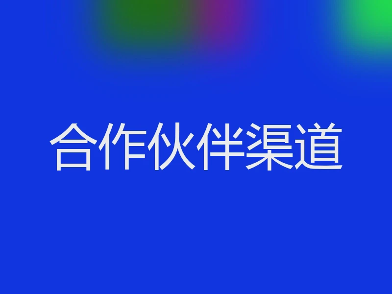 合作伙伴渠道