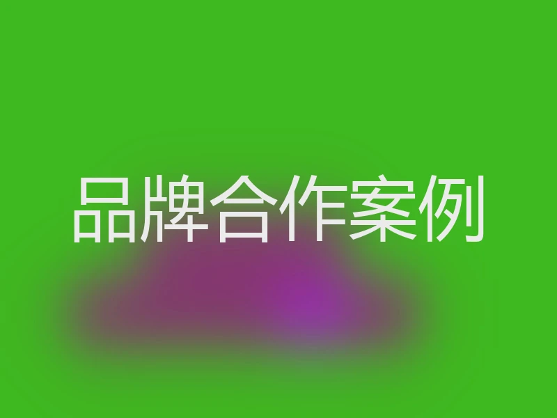 品牌合作案例