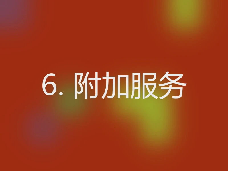 6. 附加服务