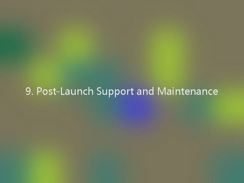9. Post-Launch Support and Maintenance