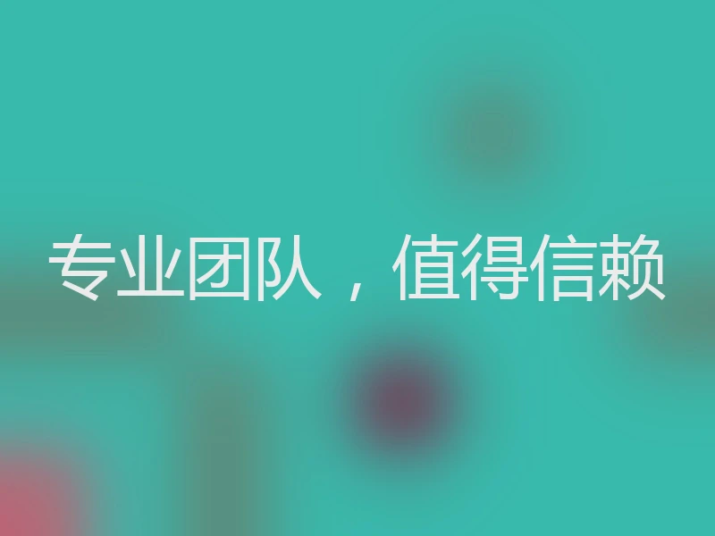 专业团队,值得信赖