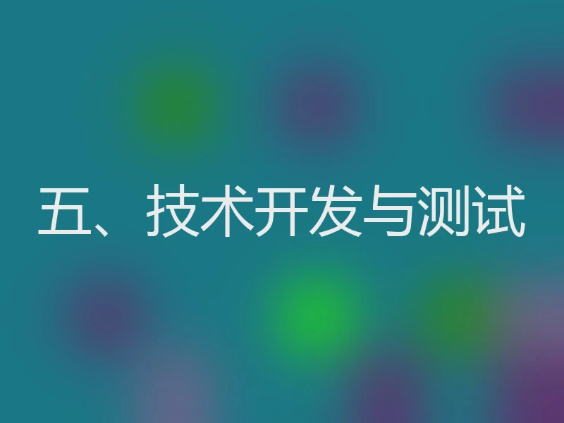 五、技术开发与测试