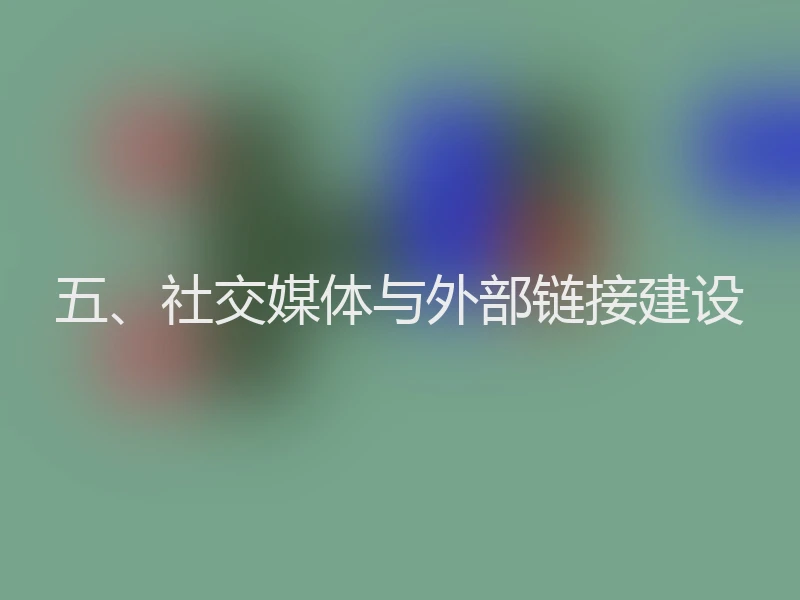 五、社交媒体与外部链接建设
