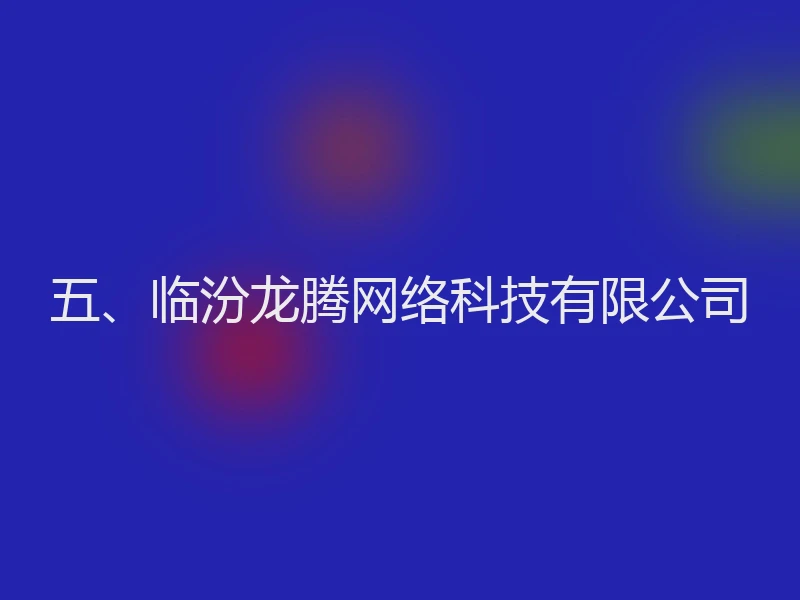 五、临汾龙腾网络科技有限公司