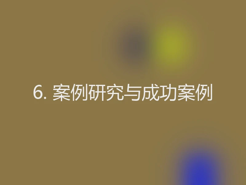 6. 案例研究与成功案例