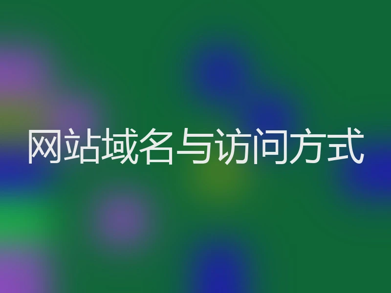 网站域名与访问方式