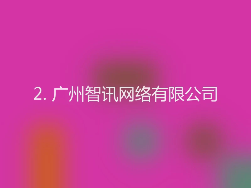 2. 广州智讯网络有限公司