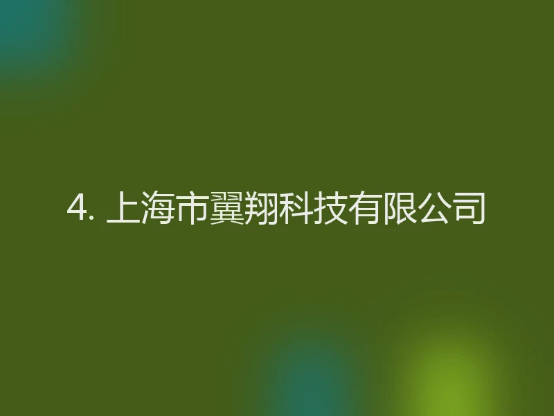4. 上海市翼翔科技有限公司