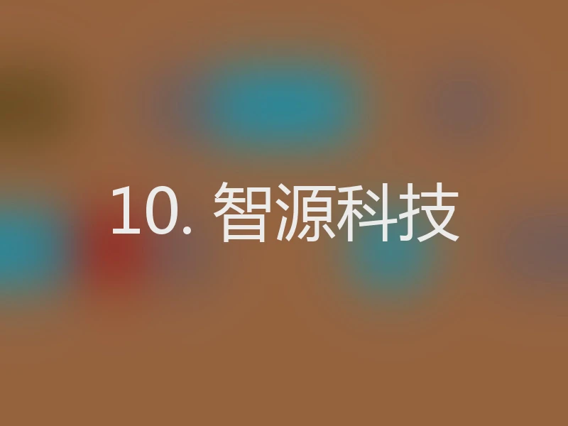 10. 智源科技