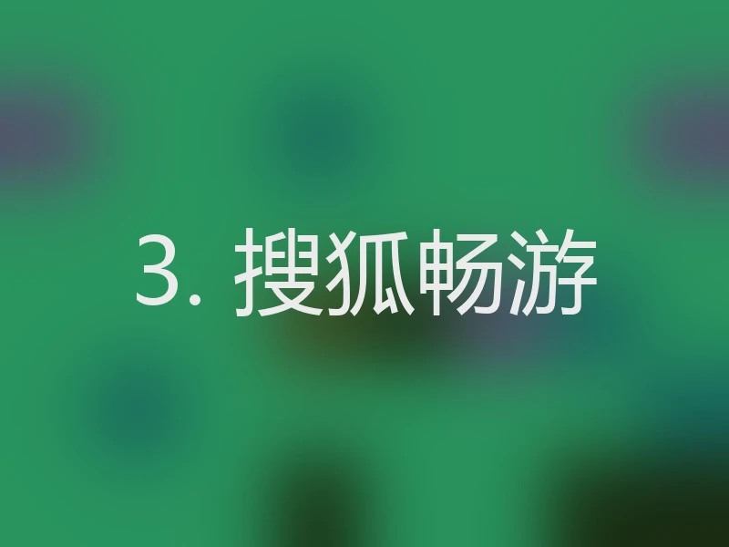 3. 搜狐畅游