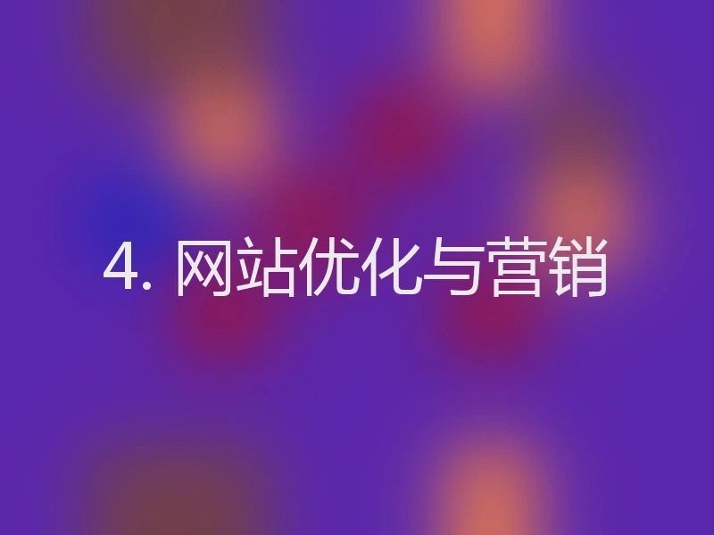 4. 网站优化与营销