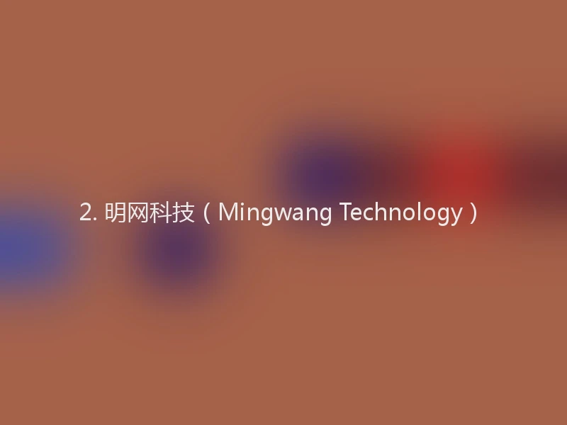 2. 明网科技（Mingwang Technology）