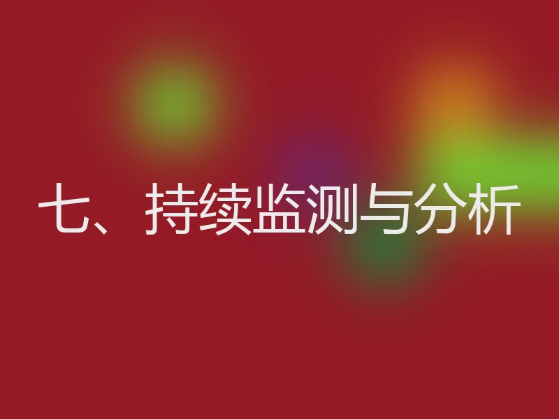 七、持续监测与分析
