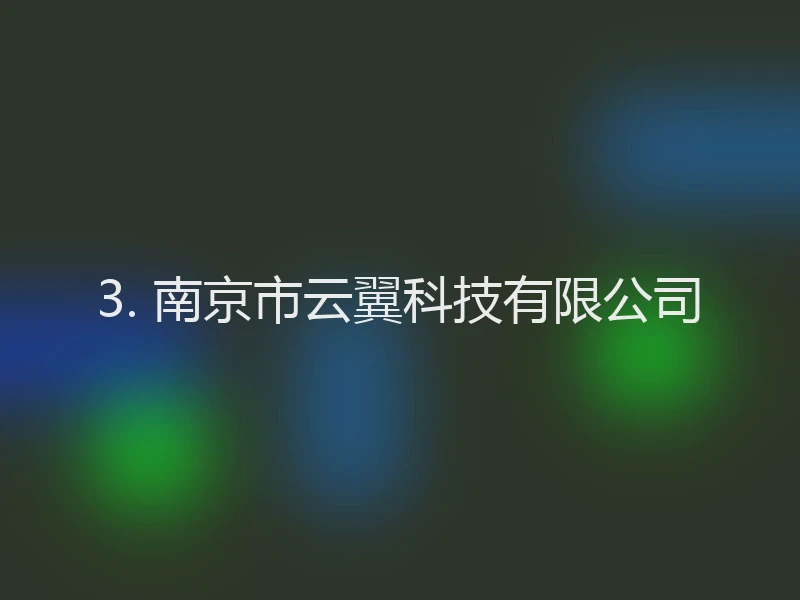3. 南京市云翼科技有限公司