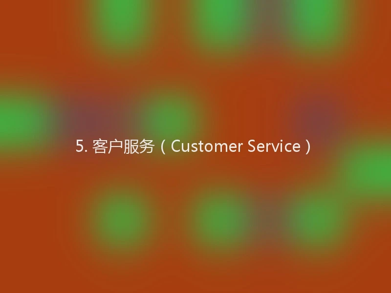 5. 客户服务（Customer Service）
