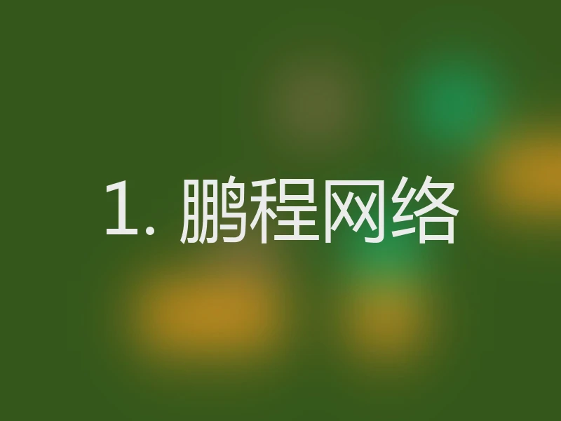 1. 鹏程网络