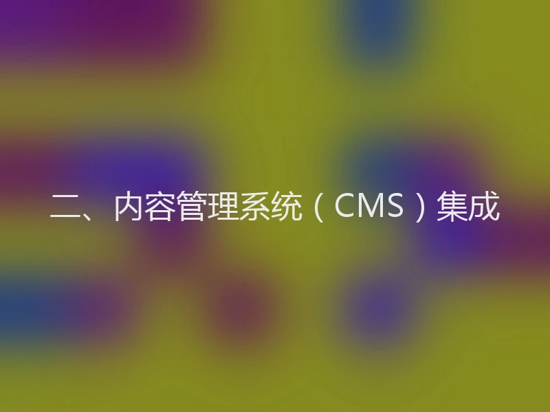 二、内容管理系统（CMS）集成