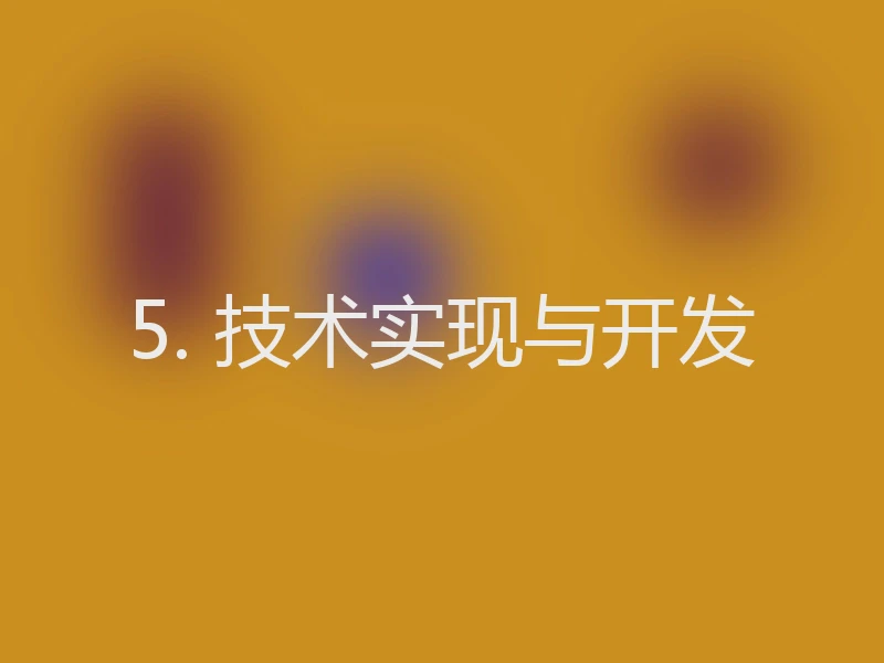 5. 技术实现与开发