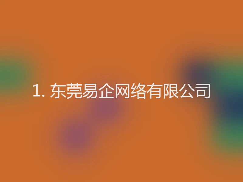 1. 东莞易企网络有限公司