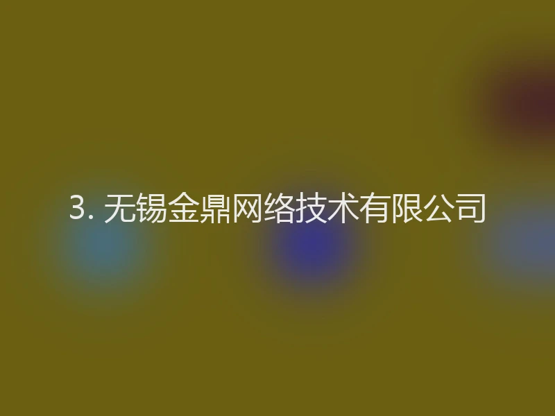 3. 无锡金鼎网络技术有限公司