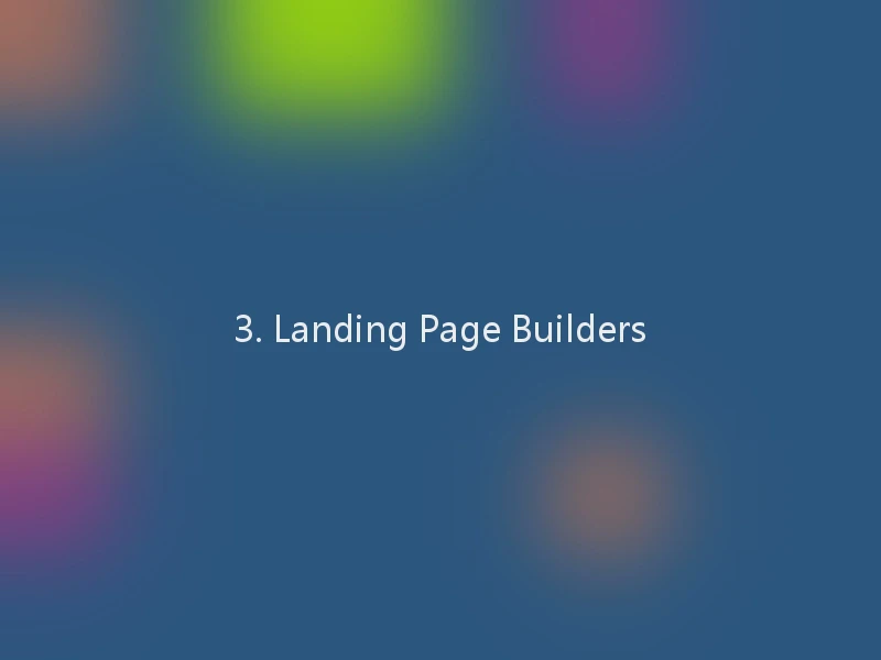3. Landing Page Builders