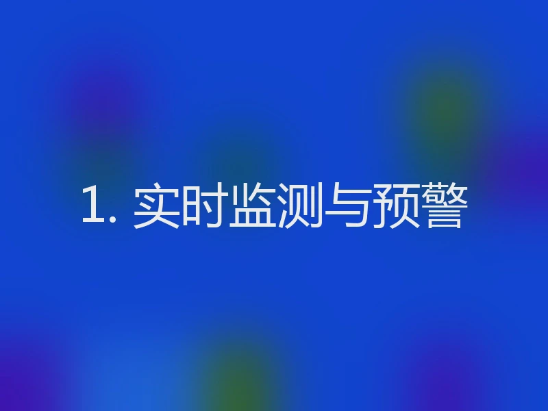 1. 实时监测与预警