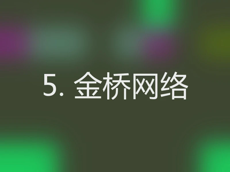 5. 金桥网络